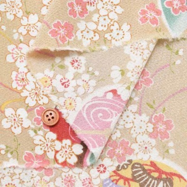 Photo6: 【1米 價格】🟡 日本製｜💢 非 現貨｜100% polyester 可濕水 軟身｜日式 和風櫻花 鈴｜2024年 9月 (6)