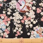 Photo2: 【1米 價格】🟡 日本製｜💢 非 現貨｜100% polyester 可濕水 軟身｜日式 和風櫻花 鈴｜2024年 9月 (2)
