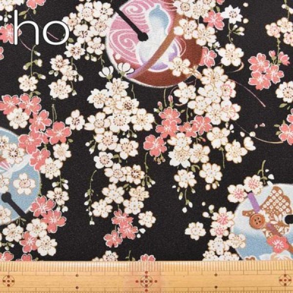 Photo2: 【1米 價格】🟡 日本製｜💢 非 現貨｜100% polyester 可濕水 軟身｜日式 和風櫻花 鈴｜2024年 9月 (2)