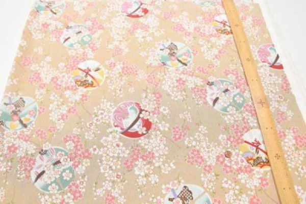 Photo3: 【1米 價格】🟡 日本製｜💢 非 現貨｜100% polyester 可濕水 軟身｜日式 和風櫻花 鈴｜2024年 9月 (3)