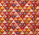 Photo1: 【1米 價格】🟥日本製｜💢 非 現貨｜西陣織 金襴｜和風 和柄 日式 京都風格 ｜葵四丁 三角形小物 (1)