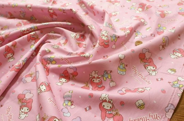 Photo6: 【1米 價格】🟫日本製｜💢 非 現貨｜100% 棉 牛津布｜My Melody｜2024年 11月 (6)