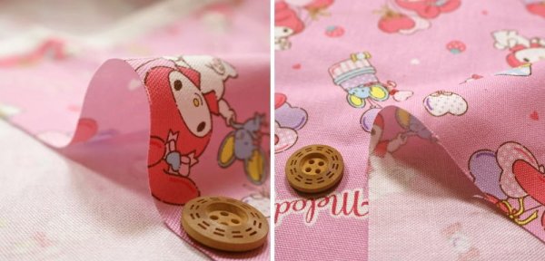 Photo5: 【1米 價格】🟫日本製｜💢 非 現貨｜100% 棉 牛津布｜My Melody｜2024年 11月 (5)