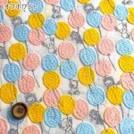 Photo2: 【1米 價格】🟣日本製｜💢 非 現貨｜🇯🇵 日本製｜100% 棉 （刺繡寬度約95cm）｜yukiemon Balloon Land｜2024年 11月｜‼️ 實價 - 不可享用滿 HKD 600 *減 HKD 30 (2)