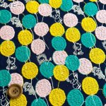 Photo6: 【1米 價格】🟣日本製｜💢 非 現貨｜🇯🇵 日本製｜100% 棉 （刺繡寬度約95cm）｜yukiemon Balloon Land｜2024年 11月｜‼️ 實價 - 不可享用滿 HKD 600 *減 HKD 30 (6)