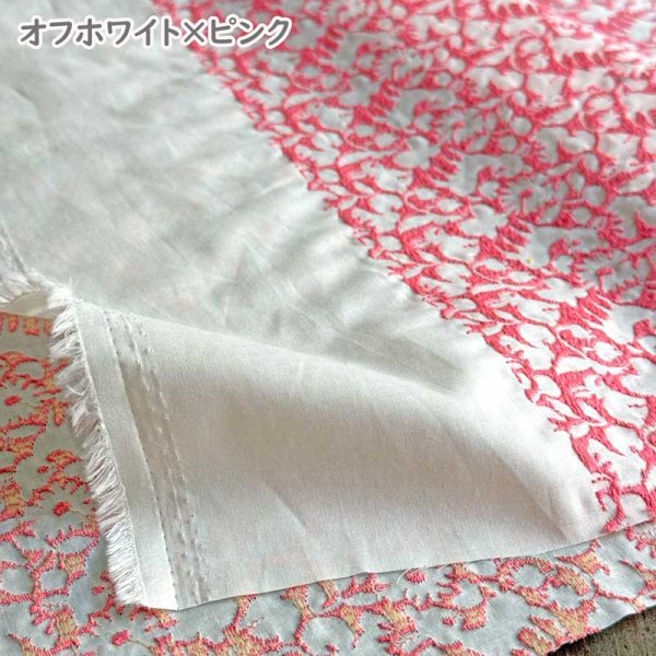 Photo3: 【1米 價格】🟣日本製｜💢 非 現貨｜🇯🇵 日本製｜100% 棉 （刺繡寬度約98cm）｜yukiemon Powder Flake｜2024年 11月｜‼️ 實價 - 不可享用滿 HKD 600 *減 HKD 30 (3)