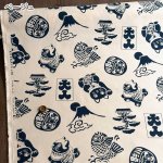 Photo1: 【1米 價格】🟣日本製｜💢 非 現貨｜100% 棉 10號帆布｜日本幸運符圖案 招財貓 富士山 達摩｜2024年 12月 (1)