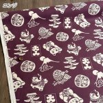 Photo7: 【1米 價格】🟣日本製｜💢 非 現貨｜100% 棉 10號帆布｜日本幸運符圖案 招財貓 富士山 達摩｜2024年 12月 (7)