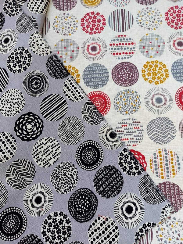 Photo1: ➖ 減價品｜‼️不適用於 滿 $350 包郵 及 滿 $600 減 $30｜💢 自然x多彩 & 灰 各 0.5m 現貨｜🇯🇵 日本布｜80% 棉，20% 麻｜北歐調 (1)