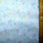 Photo4: 【1米 價格】🔵日本製｜💢 非 現貨｜🇯🇵 日本製｜100% 棉 ~ 牛津布｜海洋生物 Jellyfish 可愛水母｜2024年 12月 (4)