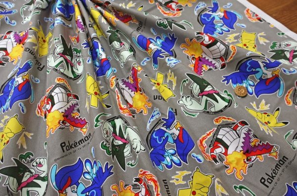 Photo1: 【1米 價格】🔵日本製｜💢 非 現貨｜🇯🇵 日本製｜100% 棉 ~ 牛津布｜Pokémon｜2024年 12月 (1)