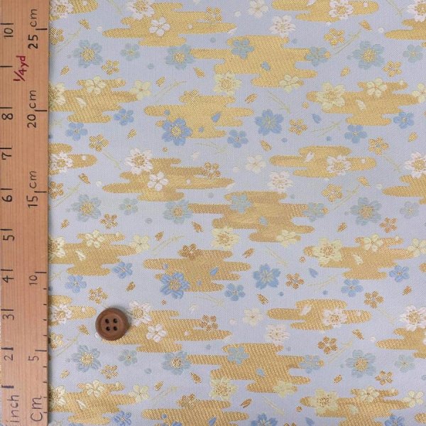 Photo2: 【1米 價格】日本製｜💢 非 現貨｜西陣織 金襴｜和風 和柄 日式 京都風格｜櫻花｜2024年 12月 (2)