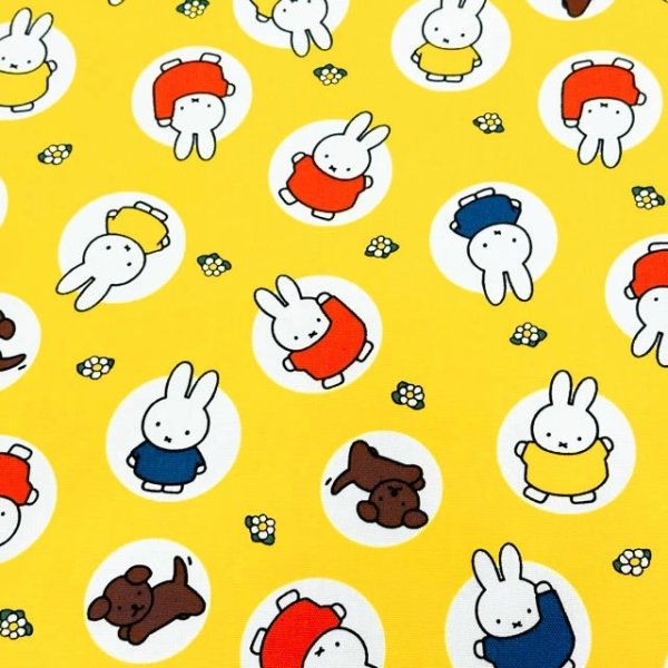 Photo1: 【1米 價格】🟦日本製｜💢 非 現貨｜🇯🇵 日本製｜100% 棉 ~ 牛津布｜Miffy｜2024年 12月 (1)