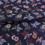 Photo1: 【1米 價格】🔺日本製｜💢 非 現貨｜金襴布｜和風 和式 日系｜鳳凰和花朵 (1)