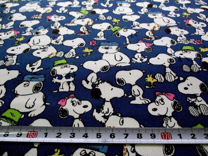 Photo2: 【1米 價格】🟦日本製｜💢 非 現貨｜🇯🇵 日本製｜60% cotton, 40% terylene ~ TC 斜紋布｜Snoopy 史努比｜2025年 (2)