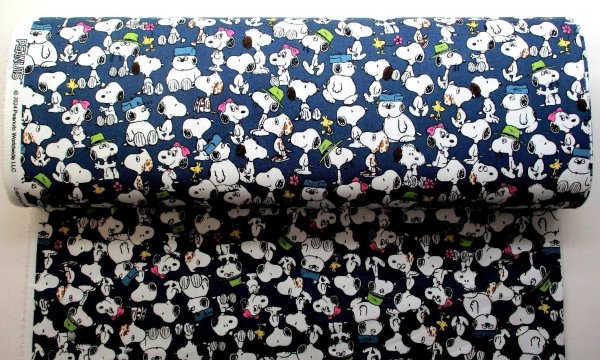 Photo3: 【1米 價格】🟦日本製｜💢 非 現貨｜🇯🇵 日本製｜60% cotton, 40% terylene ~ TC 斜紋布｜Snoopy 史努比｜2025年 (3)