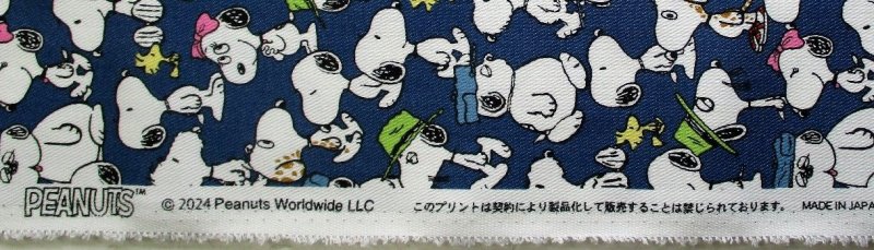 Photo4: 【1米 價格】🟦日本製｜💢 非 現貨｜🇯🇵 日本製｜60% cotton, 40% terylene ~ TC 斜紋布｜Snoopy 史努比｜2025年 (4)