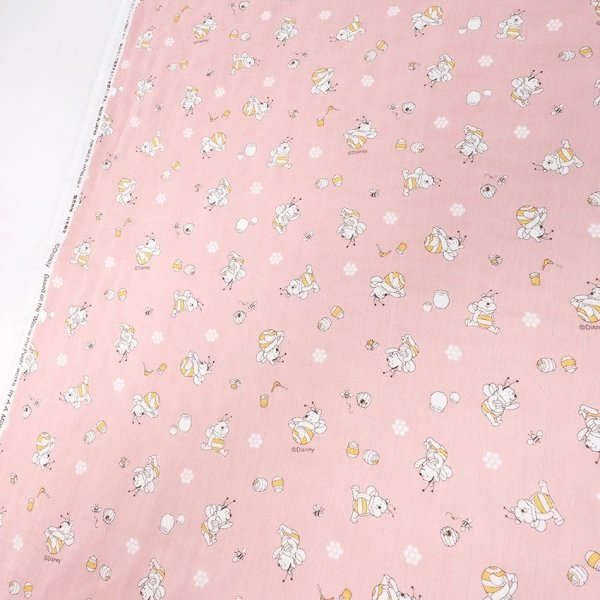 Photo3: 【1米 價格】🔴日本製｜💢 非 現貨｜🇯🇵 日本製｜100% 棉 ~ 雙層紗布｜Disney Winnie The Pooh 小熊維尼｜2025年 2月 (3)