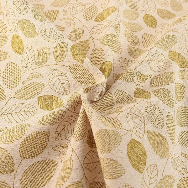 Photo4: 【1米 價格】🔴日本製｜💢 非 現貨｜🇯🇵 日本製｜80% 棉 20% 麻 ｜葉子與小鳥｜2025年 2月 (4)