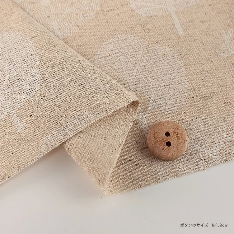 Photo6: 【1米 價格】🔴日本製｜💢 非 現貨｜🇯🇵 日本製｜80% 棉 20% 麻 ｜森林和兔子｜2025年 2月 (6)