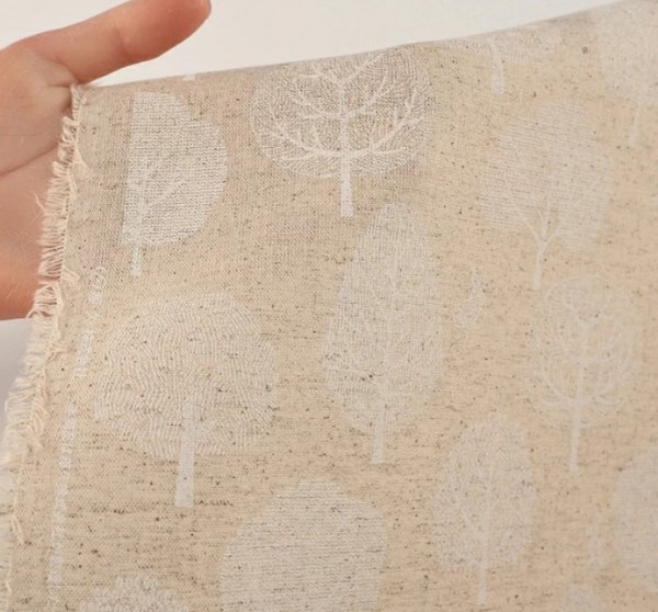 Photo3: 【1米 價格】🔴日本製｜💢 非 現貨｜🇯🇵 日本製｜80% 棉 20% 麻 ｜森林和兔子｜2025年 2月 (3)