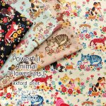Photo3: 【1米 價格】日本製｜💢 非 現貨｜100% 棉 ~ 牛津布｜動物 花與貓 (3)