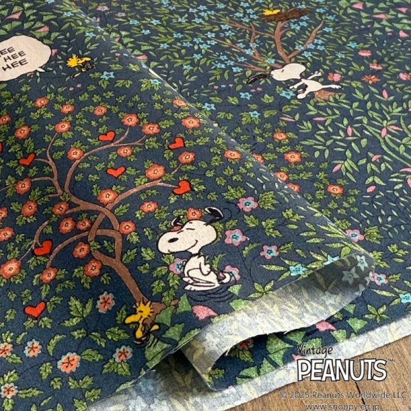 Photo3: 【1米 價格】🟣日本製｜💢 非 現貨｜Liberty 100% 棉 薄 軟 輕｜PEANUTS Snoopy (3)