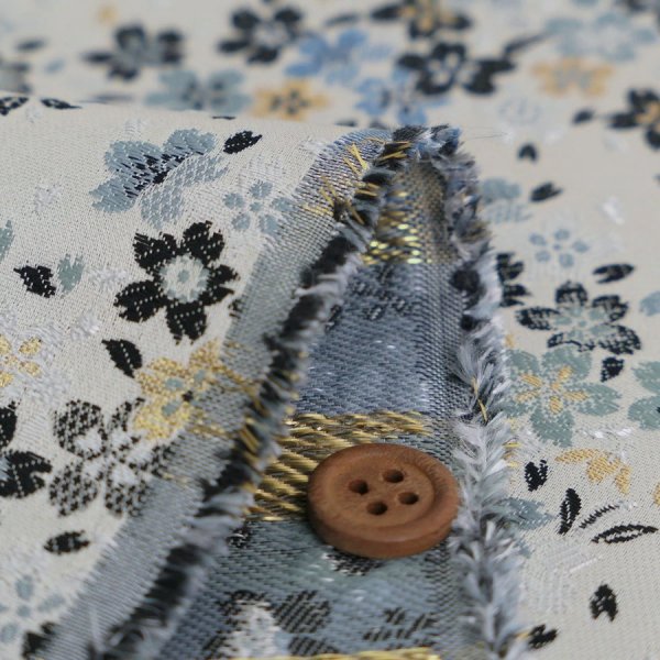 Photo2: 【1米 價格】🔺日本製｜💢 非 現貨｜西陣織 金襴｜和風 和柄 日式 京都風格 ｜櫻花流 (2)