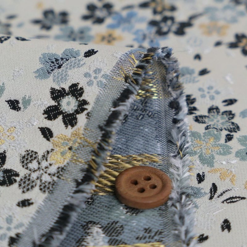 Photo2: 【1米 價格】🔺日本製｜💢 非 現貨｜西陣織 金襴｜和風 和柄 日式 京都風格 ｜櫻花流 (2)