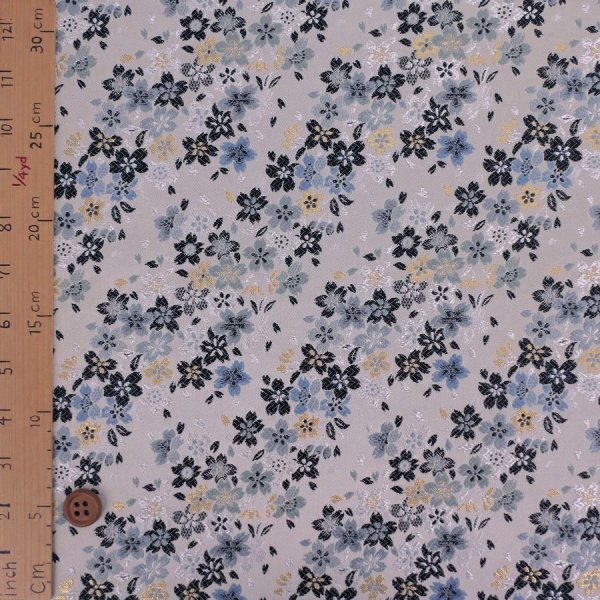 Photo3: 【1米 價格】🔺日本製｜💢 非 現貨｜西陣織 金襴｜和風 和柄 日式 京都風格 ｜櫻花流 (3)