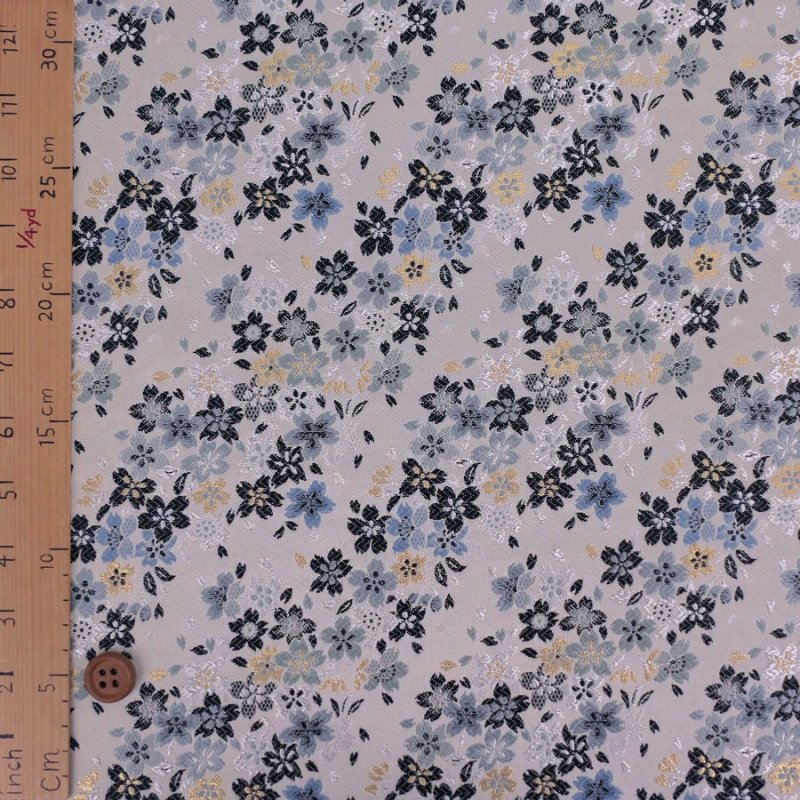 Photo3: 【1米 價格】🔺日本製｜💢 非 現貨｜西陣織 金襴｜和風 和柄 日式 京都風格 ｜櫻花流 (3)