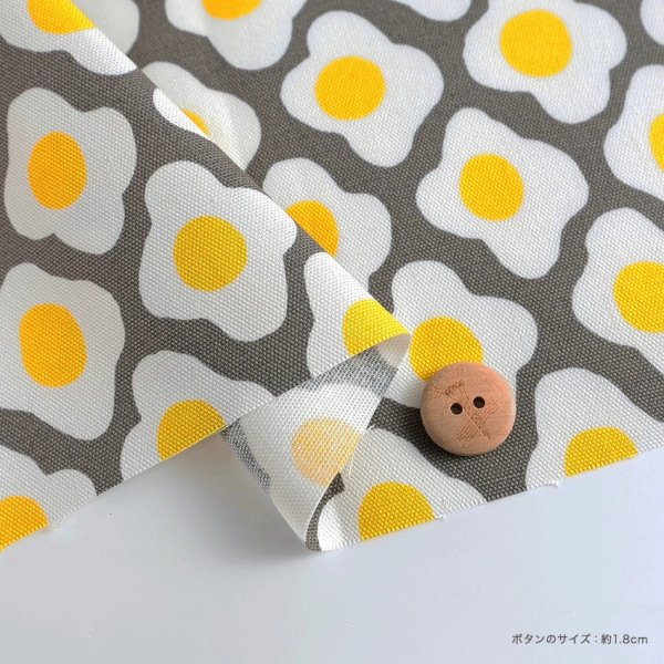 Photo5: 【1米 價格】🔴日本製｜💢 非 現貨｜🇯🇵 日本製｜100% 棉 ~ 牛津布｜食物 煎蛋 Fried Edge (5)