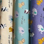 Photo2: 【1米 價格】🟣日本製｜💢 非 現貨｜🇯🇵 日本製｜100% 棉 ~ 牛津布｜HI! MY ZOO 動物柄 獅子 熊貓 大笨象 (2)