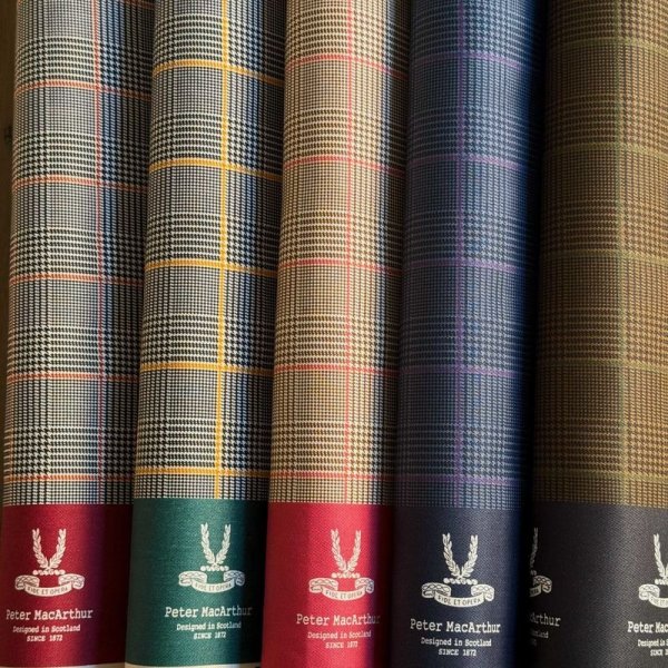 Photo2: 【1米 價格】🟣日本製｜💢 非 現貨｜🇯🇵 日本製｜100% 棉 ~ 斜紋布｜Peter MacArthur 蘇格蘭格紋 (2)