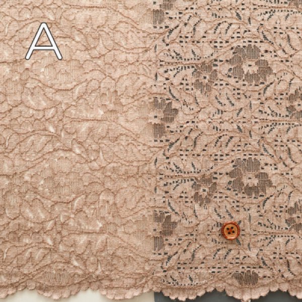 Photo2: 【1米 價格】🟡日本製｜💢 非 現貨｜80% cotton 20% polyester｜通花 Lace 花柄 (2)