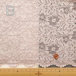 Photo3: 【1米 價格】🟡日本製｜💢 非 現貨｜80% cotton 20% polyester｜通花 Lace 花柄 (3)