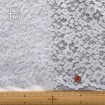 Photo4: 【1米 價格】🟡日本製｜💢 非 現貨｜60% cotton, 40% polyester｜通花 Lace 花柄 (4)