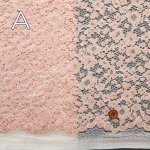 Photo3: 【1米 價格】🟡日本製｜💢 非 現貨｜60% cotton, 40% polyester｜通花 Lace 花柄 (3)