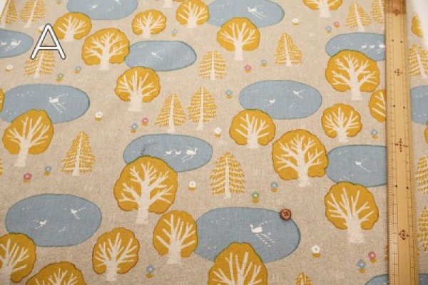 Photo2: 【1米 價格】🟡日本製｜💢 非 現貨｜🇯🇵 日本製｜85% 棉 15% 麻｜樹林 (2)