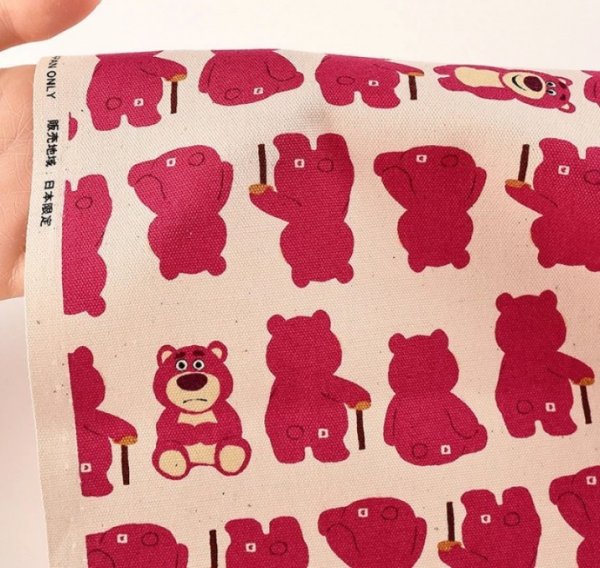 Photo7: 【1米 價格】🔴日本製｜💢 非 現貨｜🇯🇵 日本製｜100% 棉 ~ 牛津布｜迪士尼 熊抱哥 勞蘇 Lotso｜2025年 3月 (7)