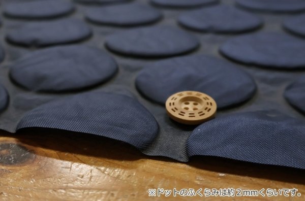 Photo2: 【1米 價格】🟫日本製｜💢 非 現貨｜🇯🇵 日本製｜100% nylon 防潑水尼龍牛津布｜素色 3D立體 圓點 凸凹｜2025年 3月 (2)