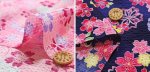 Photo3: 【1米 價格】🟫日本製｜💢 非 現貨｜🇯🇵 日本製｜100% 棉 波紋布｜和柄 和風 日式 櫻花｜2025年 3月 (3)
