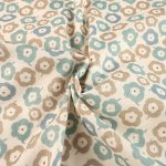 Photo3: 【1米 價格】🔴日本製｜💢 非 現貨｜🇯🇵 日本製｜100% 棉 雙層紗布｜北歐風 圓形花朵｜2025年 3月 (3)