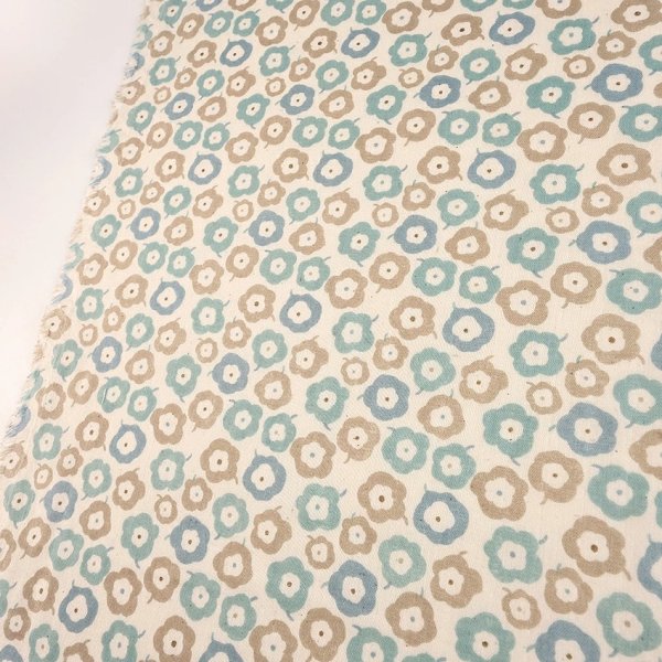 Photo6: 【1米 價格】🔴日本製｜💢 非 現貨｜🇯🇵 日本製｜100% 棉 雙層紗布｜北歐風 圓形花朵｜2025年 3月 (6)