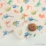 Photo6: 【1米 價格】🔴日本製｜💢 非 現貨｜🇯🇵 日本製｜100% 棉 雙層紗布｜恐龍 動物｜2025年 3月 (6)