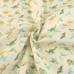 Photo3: 【1米 價格】🔴日本製｜💢 非 現貨｜🇯🇵 日本製｜100% 棉 雙層紗布｜恐龍 動物｜2025年 3月 (3)