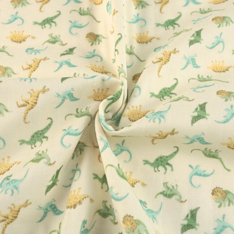 Photo3: 【1米 價格】🔴日本製｜💢 非 現貨｜🇯🇵 日本製｜100% 棉 雙層紗布｜恐龍 動物｜2025年 3月 (3)