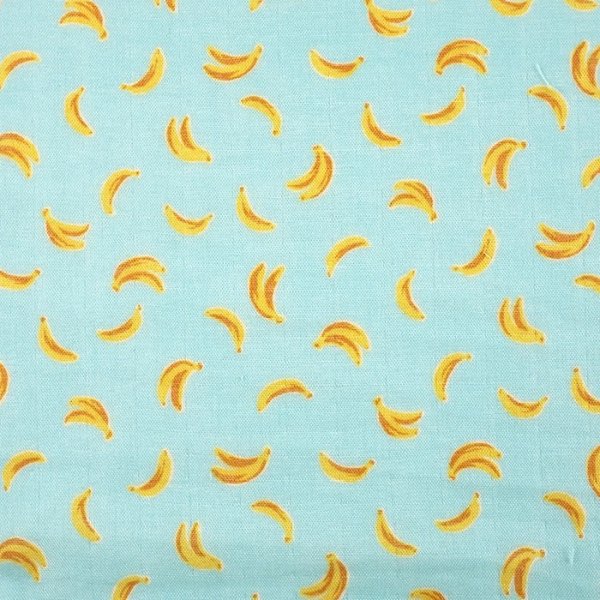 Photo1: 【1米 價格】🔴日本製｜💢 非 現貨｜🇯🇵 日本製｜100% 棉 ~ 雙層紗布｜水果 香蕉｜2025年 2月 (1)