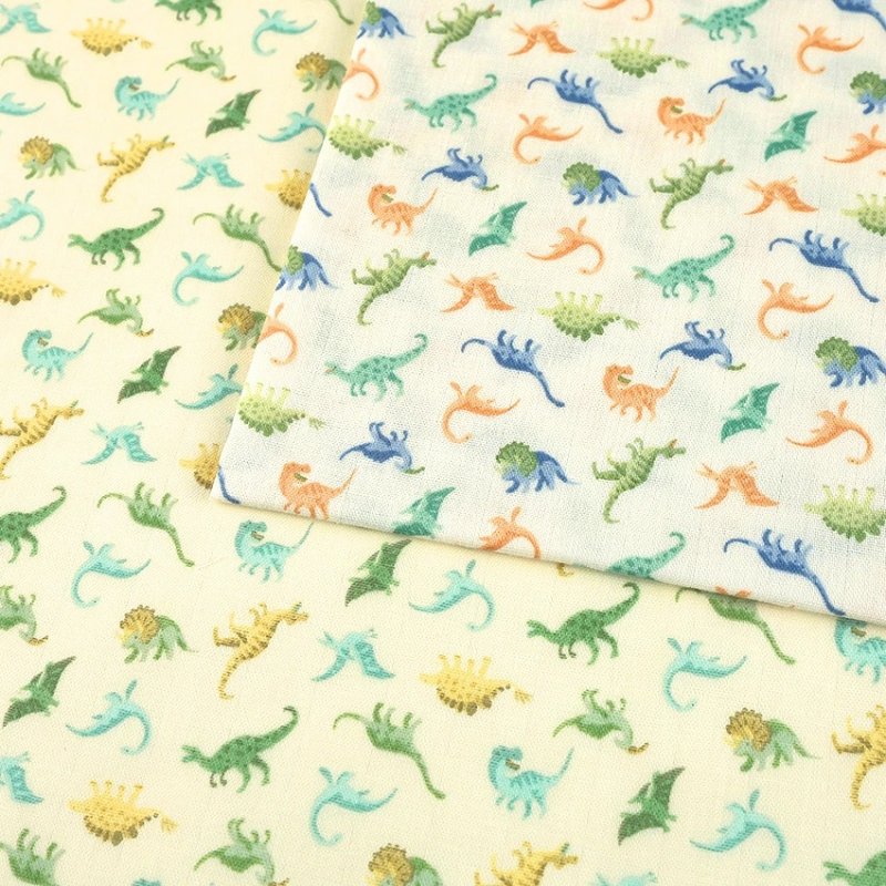 Photo1: 【1米 價格】🔴日本製｜💢 非 現貨｜🇯🇵 日本製｜100% 棉 雙層紗布｜恐龍 動物｜2025年 3月 (1)