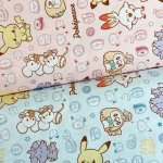 Photo1: 【1米 價格】🟣日本製｜💢 非 現貨｜🇯🇵 日本製｜100% 棉 ~ 牛津布｜Pokémon 寵物小精靈 寶可夢 手工藝品圖案｜2025年 3月 (1)